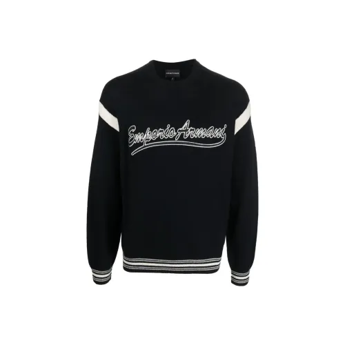 EMPORIO ARMANI Черные Мужские Свитера
