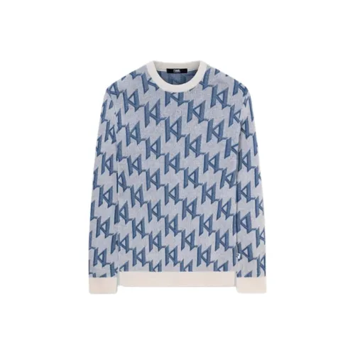 Karl Lagerfeld Свитер Мужской Светло-Синий