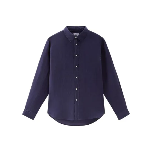 WOOLRICH Рубашка Мужская Морской Синий