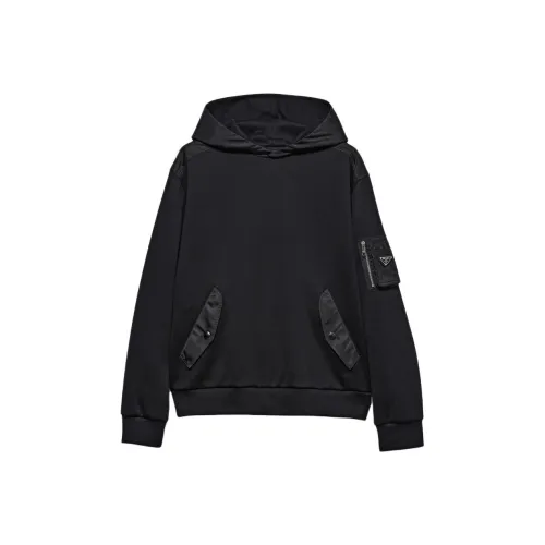 PRADA SS25 Толстовка Мужской Черный