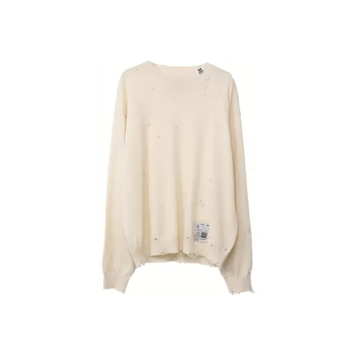 Maison Mihara Yasuhiro Белый Мужской Свитеры