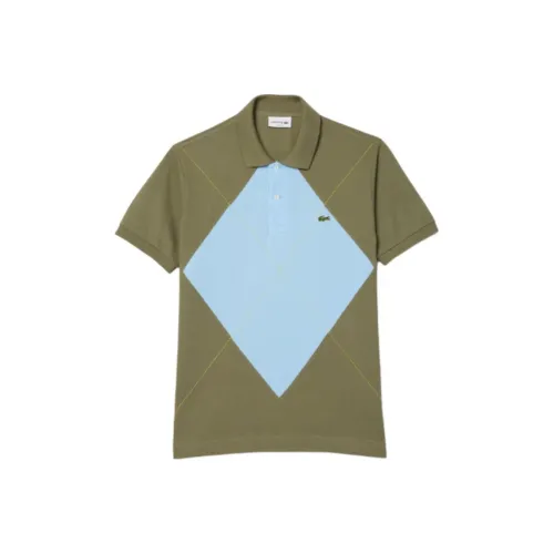 LACOSTE Поло Мужское Хаки Зеленый