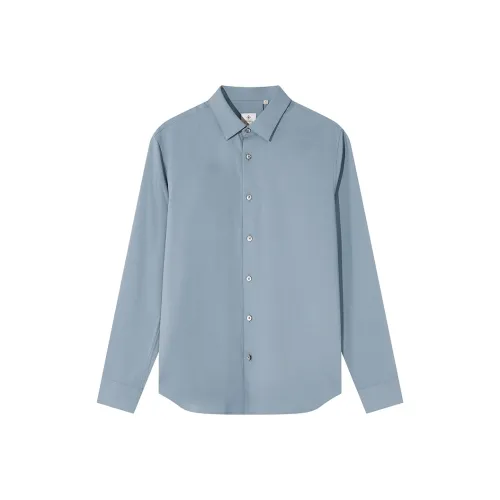 DIDIBOY Синие Зеленые Мужские Рубашки