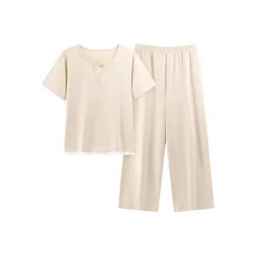 YANGSHIJIAN Пижамный комплект женский светло-абрикосовый