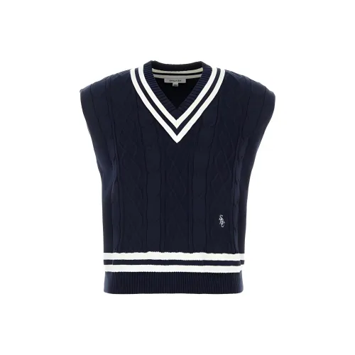 SPORTY & RICH Синий Мужской Трикотаж