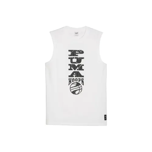 PUMA Hooper Белый Мужские Майки