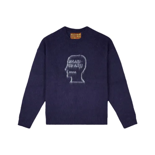 Свитеры для мужчин Brain Dead co-brand Морской синий