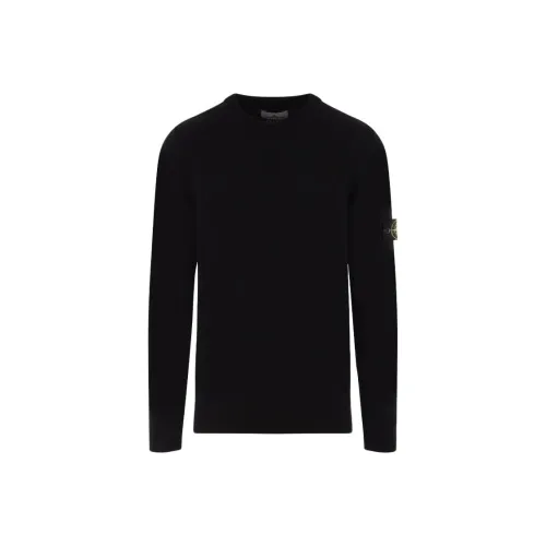 STONE ISLAND Мужские черные свитеры