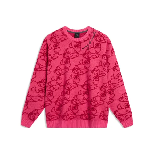 LINING Свитер Унисекс Ярко-Розовый