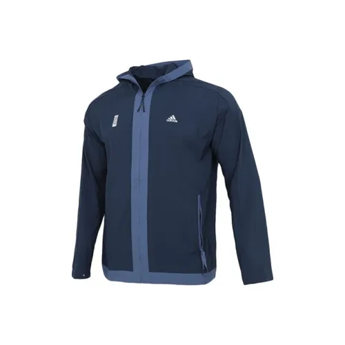 Adidas Темно-синие мужские куртки