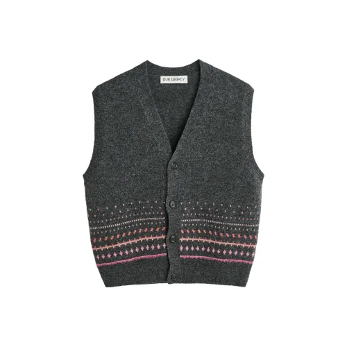 OUR LEGACY Серый Мужские Майки