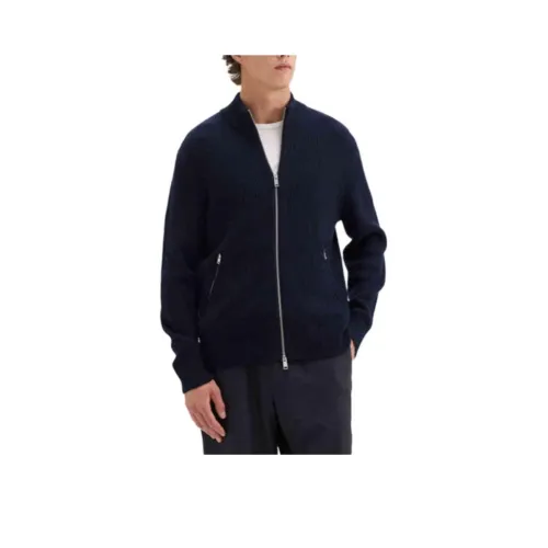 THEORY Темно-синие мужские свитеры