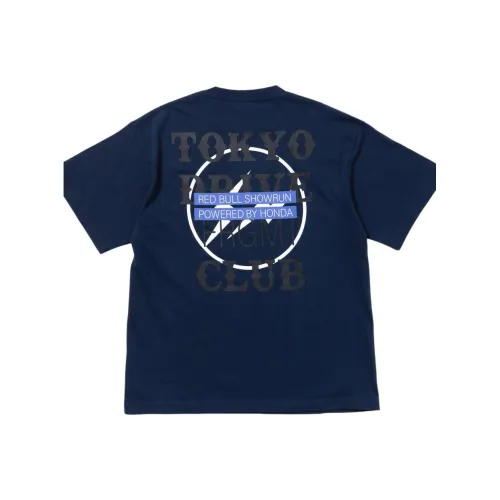 Fragment Design x Red Bull x HONDA x TokyoDrive SS25 T-Shirt Унисекс Морской синий