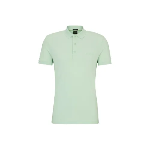Hugo Boss SS24 Поло Men's Natural Зеленый