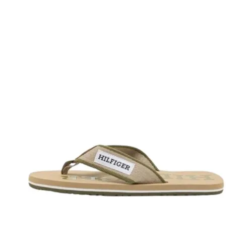 Tommy Hilfiger EVA Устойчивые к истиранию Шлепанцы Мужские Бежевые