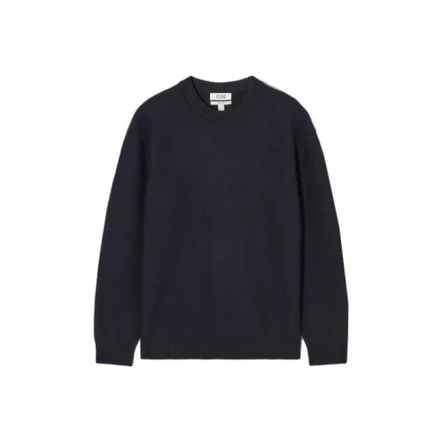 COS Кашемир Свитер Мужской Темно-синий