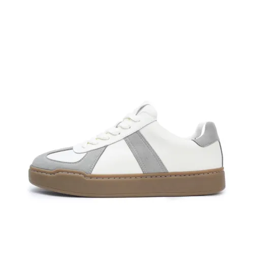 ZONEJOY Низкие кроссовки для скейтбординга Мужские Серый Белый