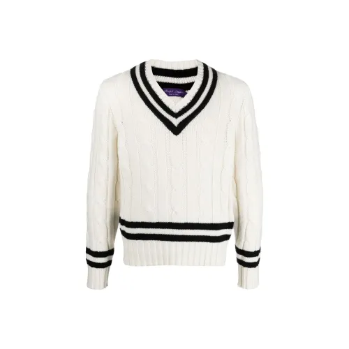 Ralph Lauren Purple Label FW23 Свитер Мужской Белый