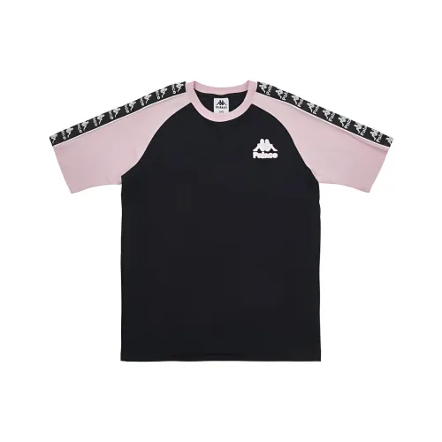 PALACE x KAPPA Классический реглан T-рубашка черный розовый T-рубашка унисекс