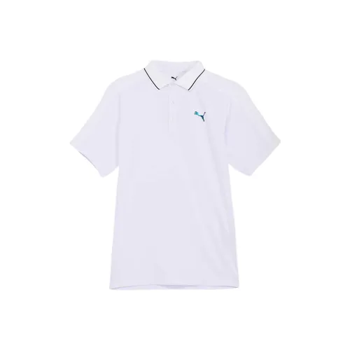 PUMA PF Golf Tech Линия Поло Мужской Белый