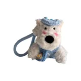 Синий Шляпа Обнимающий Теплый Щенок