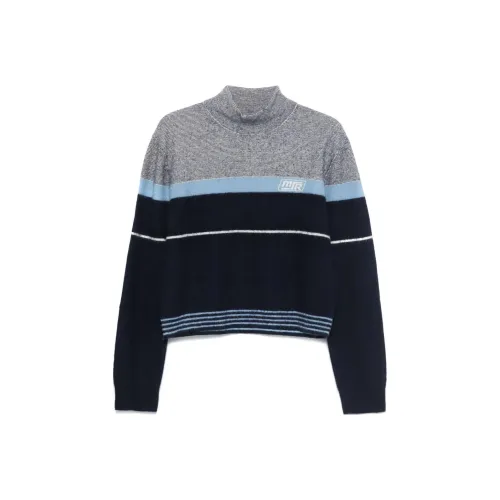 MARTINE ROSE FW24 Свитер Мужской Midnight Blue