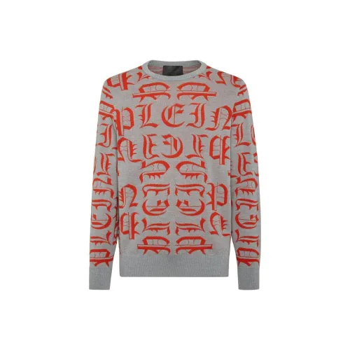 PHILIPP PLEIN Серые Мужские Свитера