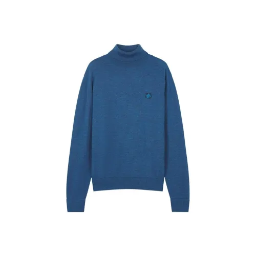 Maison Kitsune Темно-синие Унисекс Свитера