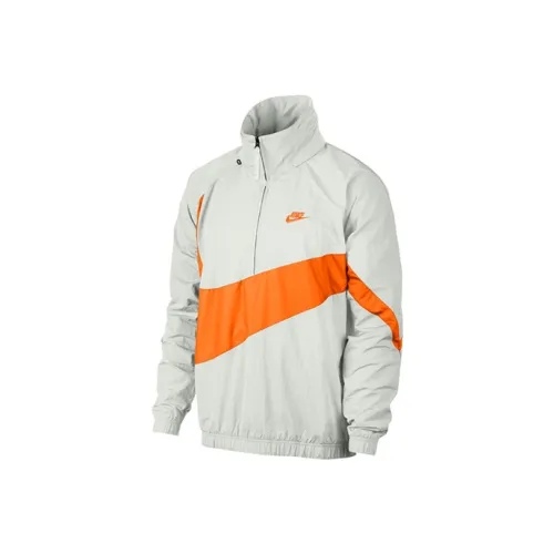 Nike Белый Оранжевый Мужские Куртки