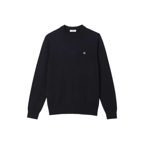 Sandro Темно-синие мужские свитеры