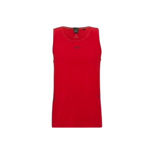 Hugo Boss Мужские майки красного цвета