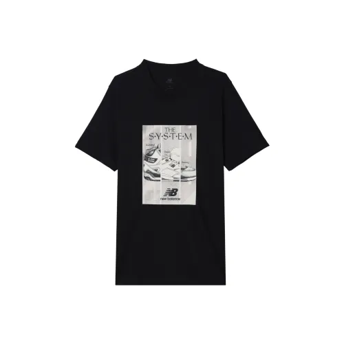 New Balance совместная футболка T Мужская Черная