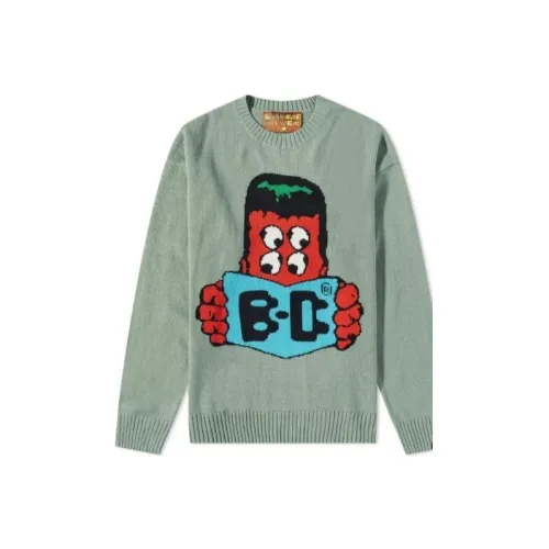 Свитеры для мужчин Brain Dead co-brand зеленого цвета