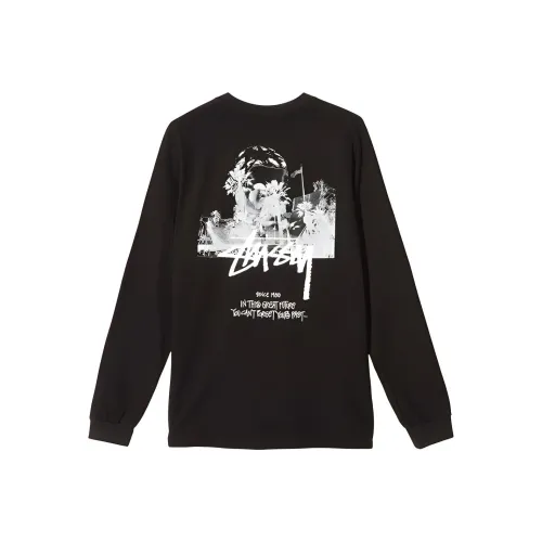 Stussy Черная Унисекс Футболка