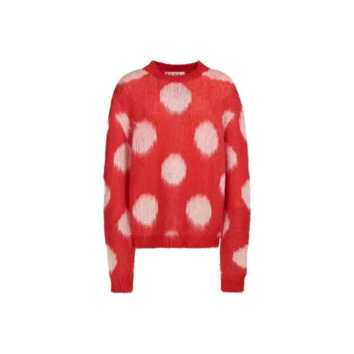 MARNI Red Men's Sweaters MARNI Красные Мужские Свитера