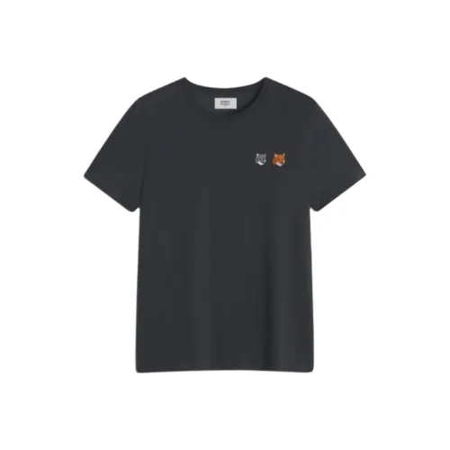 Maison Kitsune SS25 Стандартная T-рубашка Женская Антрацит