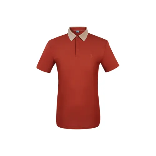 JODOLL Поло Мужское Темно-Оранжевое