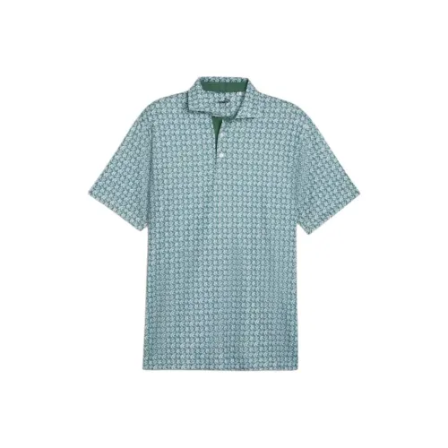 PUMA MATTR Essex Мужской GOLF Поло Мужской Ротанг Дзен-синий