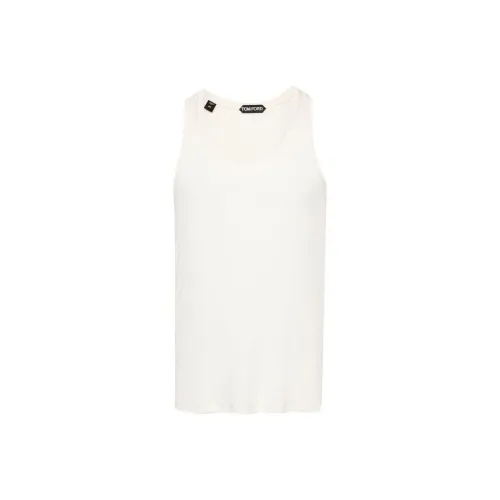 TOM FORD SS24 Майка Мужская Айвори Белый