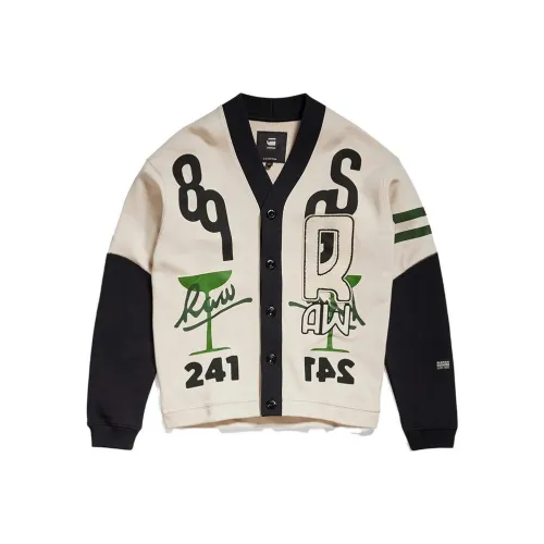 STAR RAW Ecru Men's Knitwear