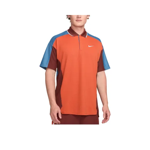 nike Dri Fit GOLF Клуб Dri Fit GOLF Поло Мужской Винтаж Коралловый Эгейский шторм DARK HORSE Белый