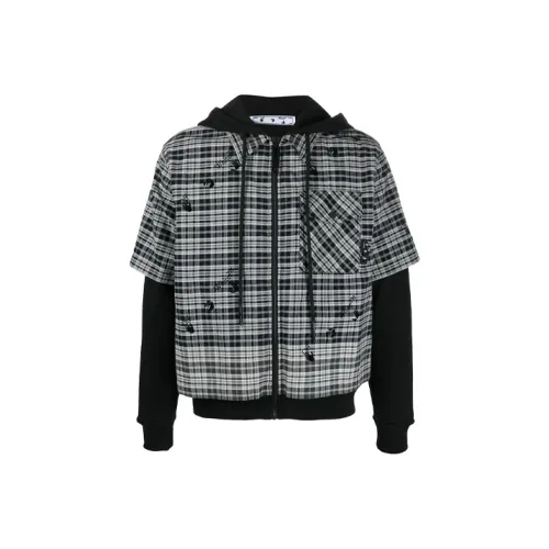 Off Белый SS21 Серый Мужские Куртки