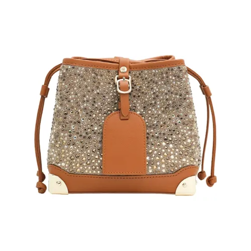 URANOLITH Корова Спилок Ведрообразные Сумки Сумки через плечо Сумка через плечо Женская Янтарно-желтая