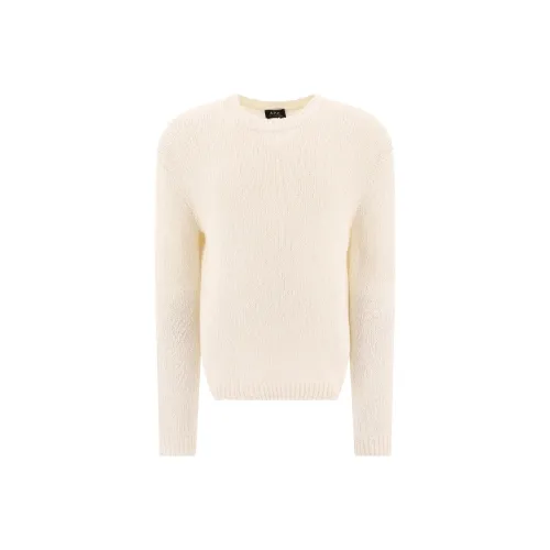 A.P.C. Joint Paragraph Белый Мужской Свитеры