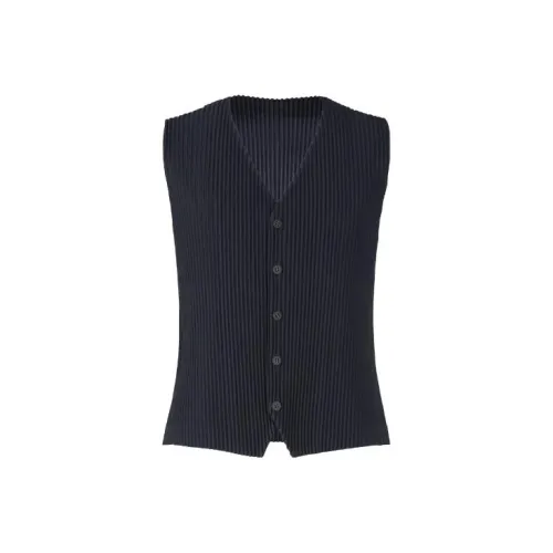 ISSEY MIYAKE Топ без рукавов Мужской Морской Синий