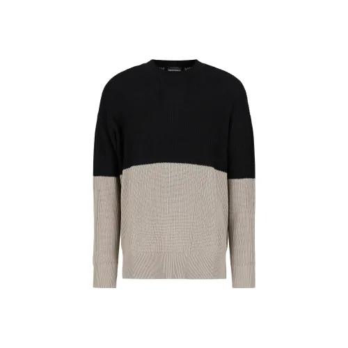 EMPORIO ARMANI Черный Бежевый Мужские Свитера