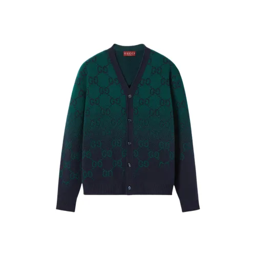 GUCCI FW24 Свитер Мужской Темно-зеленый