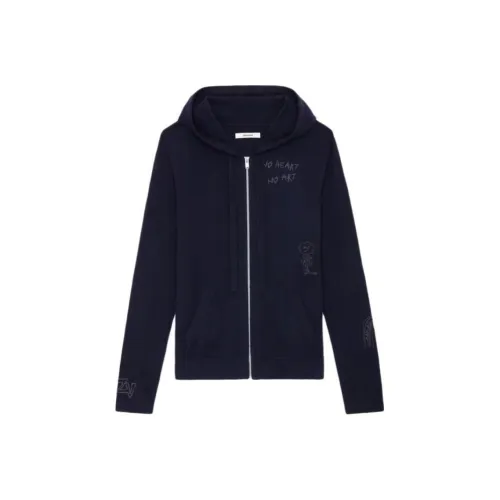 Zadig Voltaire Кашемировый свитер унисекс морской синий