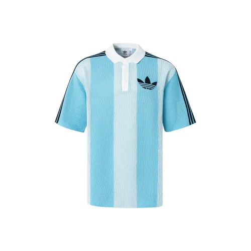 Adidas Originals BLOKECORE Короткий рукав Поло Поло Унисекс Light Зеленый