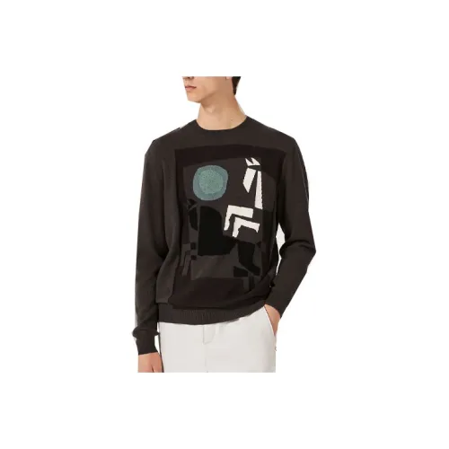 HERMES Свитер Мужской Темно-Коричневый